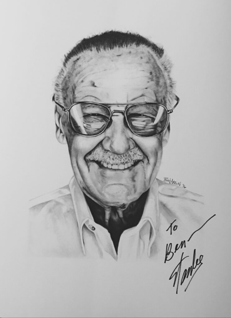 Stan Lee Portrait Painting - Oil Paint